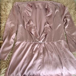 PRETTY LITTLE THING PINK SATIN DRESS 24